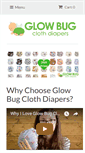 Mobile Screenshot of glowbugclothdiapers.com