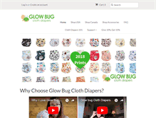 Tablet Screenshot of glowbugclothdiapers.com